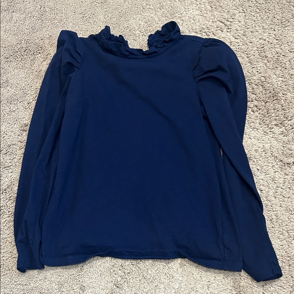 Crown & Ivy Navy Long Sleeve Top